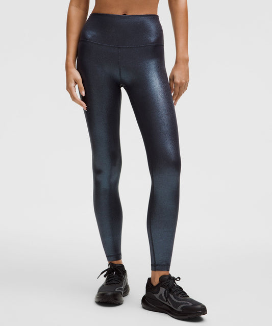 lulu Align High-Rise Ribbed Pant 28" Shine
